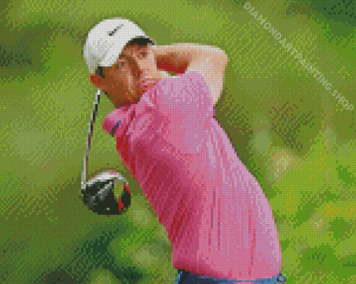 Rory McIlroy Golf Player Diamond Painting