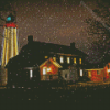 Snowy Fort Gratiot Lighthouse Diamond Painting