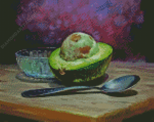 Still Life Avocado Diamond Painting