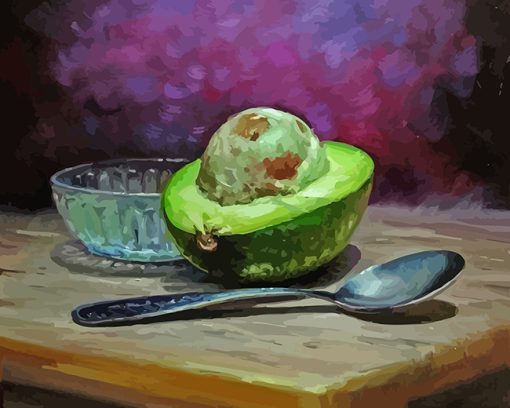 Still Life Avocado Diamond Painting