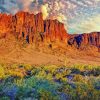 Superstition Mountains Arizona Diamond Painting