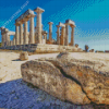 Temple Of Aphaia In Aegina Diamond Painting