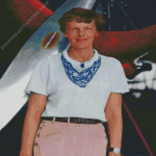 The Aviator Amelia Earhart Diamond Painting