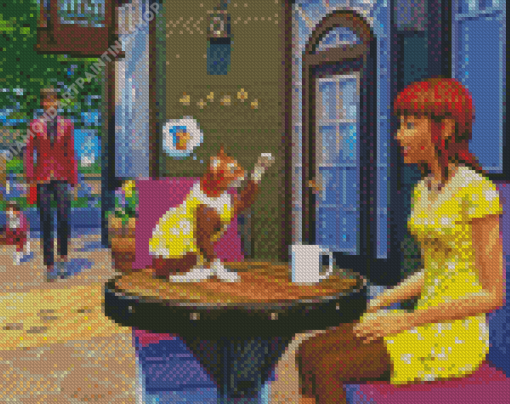 The Sims 4 Video Game Illustration Diamond Painting