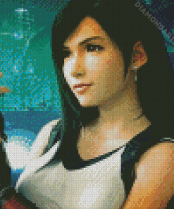 Tifa Lockhart Video Game Character Diamond Painting