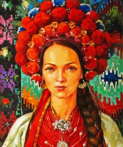 Ukrainian Girl Art Diamond Painting