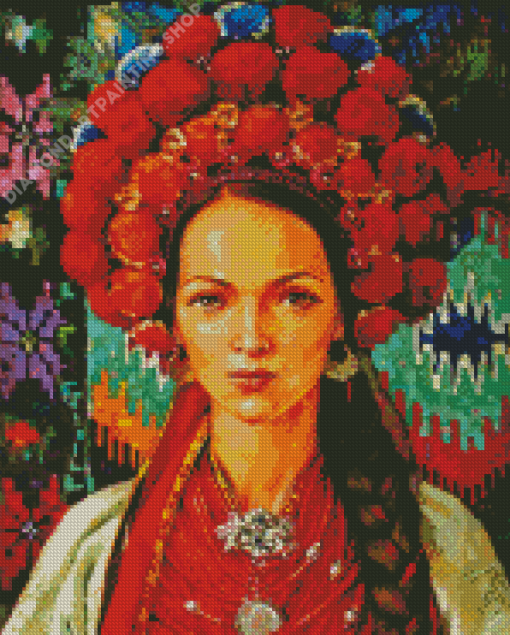 Ukrainian Girl Art Diamond Painting