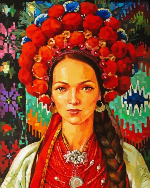 Ukrainian Girl Art Diamond Painting