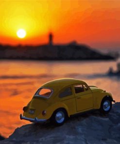 VW Car Sunset Diamond Painting