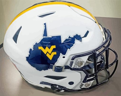 Wvu Football Team Helmet Diamond Painting