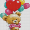 Balloons And Teddy Bear Diamond Painting