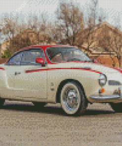 Beige Karmann Ghia Diamond Painting