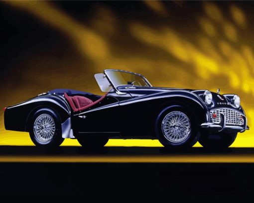 Black Triumph TR3A Diamond Painting