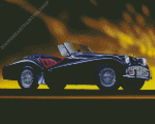 Black Triumph TR3A Diamond Painting