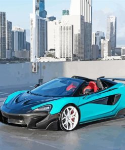 Blue Black McLaren Skyline Diamond Painting