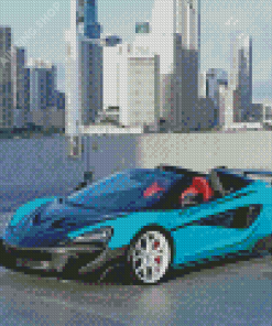 Blue Black McLaren Skyline Diamond Painting