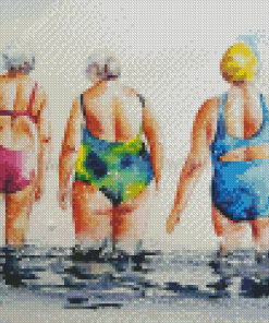 Fat Ladies Swimming Diamond Painting