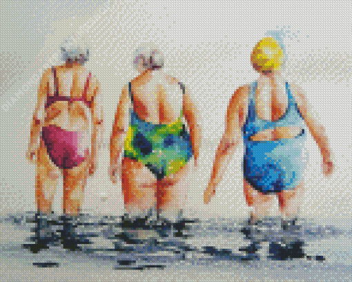 Fat Ladies Swimming Diamond Painting