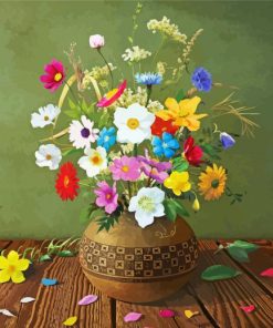 Floral Vase Diamond Painting