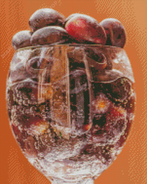 Grapevines In Glass Diamond Painting