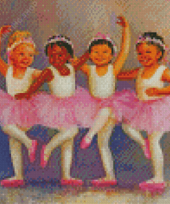 Happy Ballerina Children Art Diamond Painting