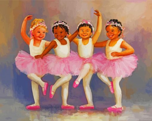 Happy Ballerina Children Art Diamond Painting