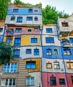 Hundertwasser House Diamond Painting