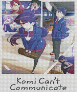 Komi Cant Communicate Anime Poster Diamond Painting