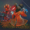 Mickey Mouse And Donald Duck Warriors Diamond Painting