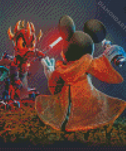 Mickey Mouse And Donald Duck Warriors Diamond Painting