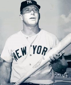 Monochrome Mickey Mantle Diamond Painting