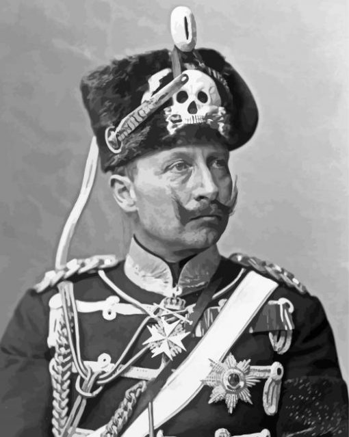 Monochrome Kaiser Wilhelm Diamond Painting