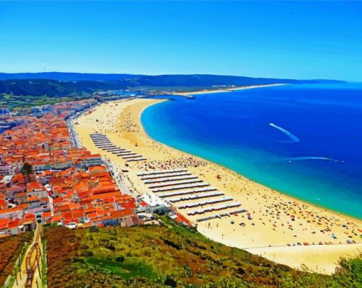 Nazare Beach Diamond Painting