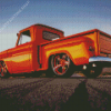 Orange Chevy C10 Truck Diamond Painting