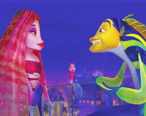 Oscar And Angie Shark Tale Diamond Painting