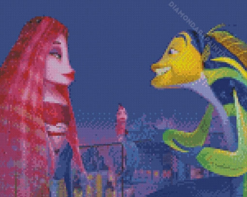 Oscar And Angie Shark Tale Diamond Painting