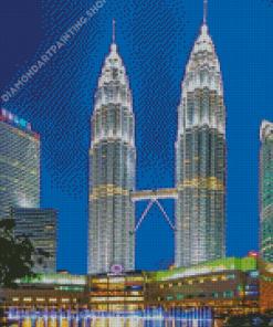 Petronas Twin Tower Diamond Painting