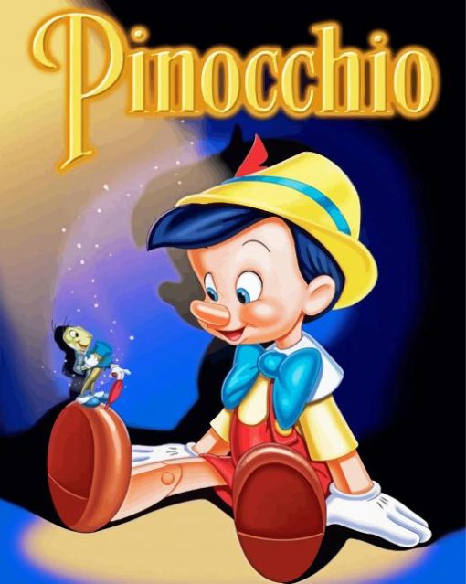 Pinocchio And Jiminiy Cricket Diamond Painting