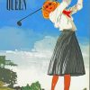 Queen Golf Lady Art Diamond Painting