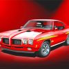 Red Pontiac 1970 Gto Art Diamond Painting