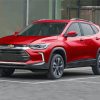 Red Chevrolet Tracker Car Diamond Painting