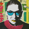 Ruth Bader Pop Art Diamond Painting