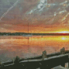 Sister Bay Sunset Diamond Painting