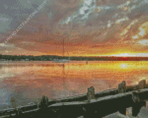 Sister Bay Sunset Diamond Painting