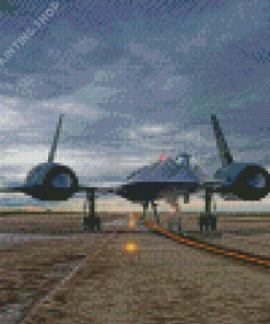 Sr 71 Blackbird Aircraft Diamond Painting