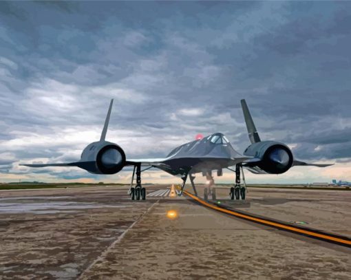 Sr 71 Blackbird Aircraft Diamond Painting