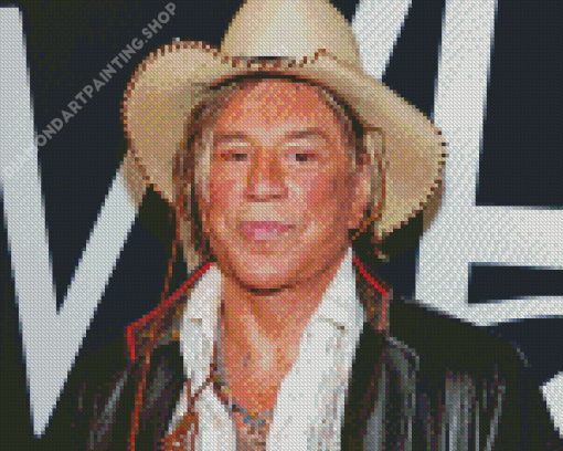 The Actor Mickey Rourke Diamond Painting