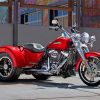 Three Wheeler Harley Davidson Trike Diamond Painting