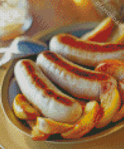 White Boudin With Apples Diamond Painting