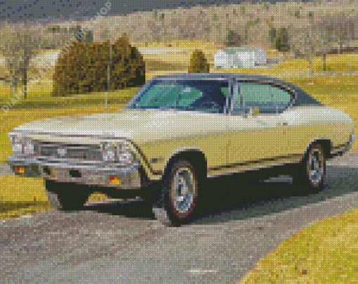 68 Chevelle Car Diamond Painting